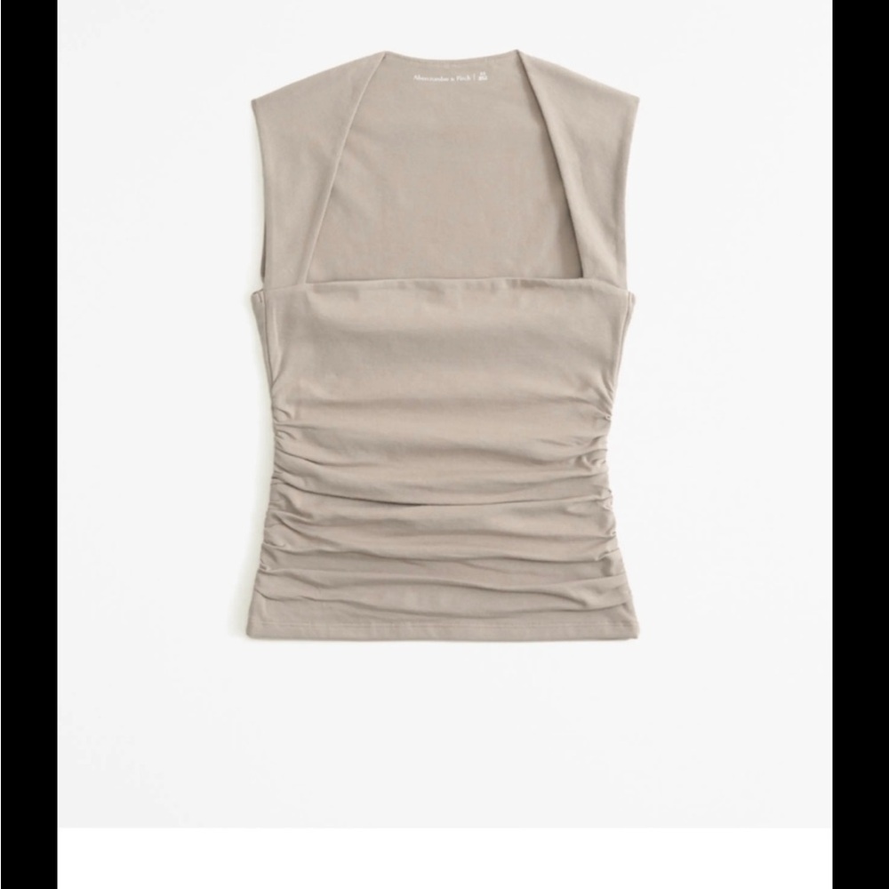Abercrombie & Fitch Taupe Sleeveless Blouse Ava Top